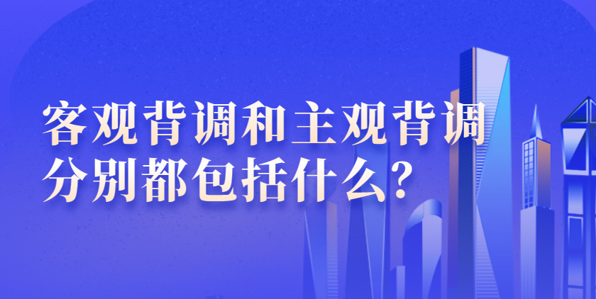 客观背调和主观背调分别都包括什么？